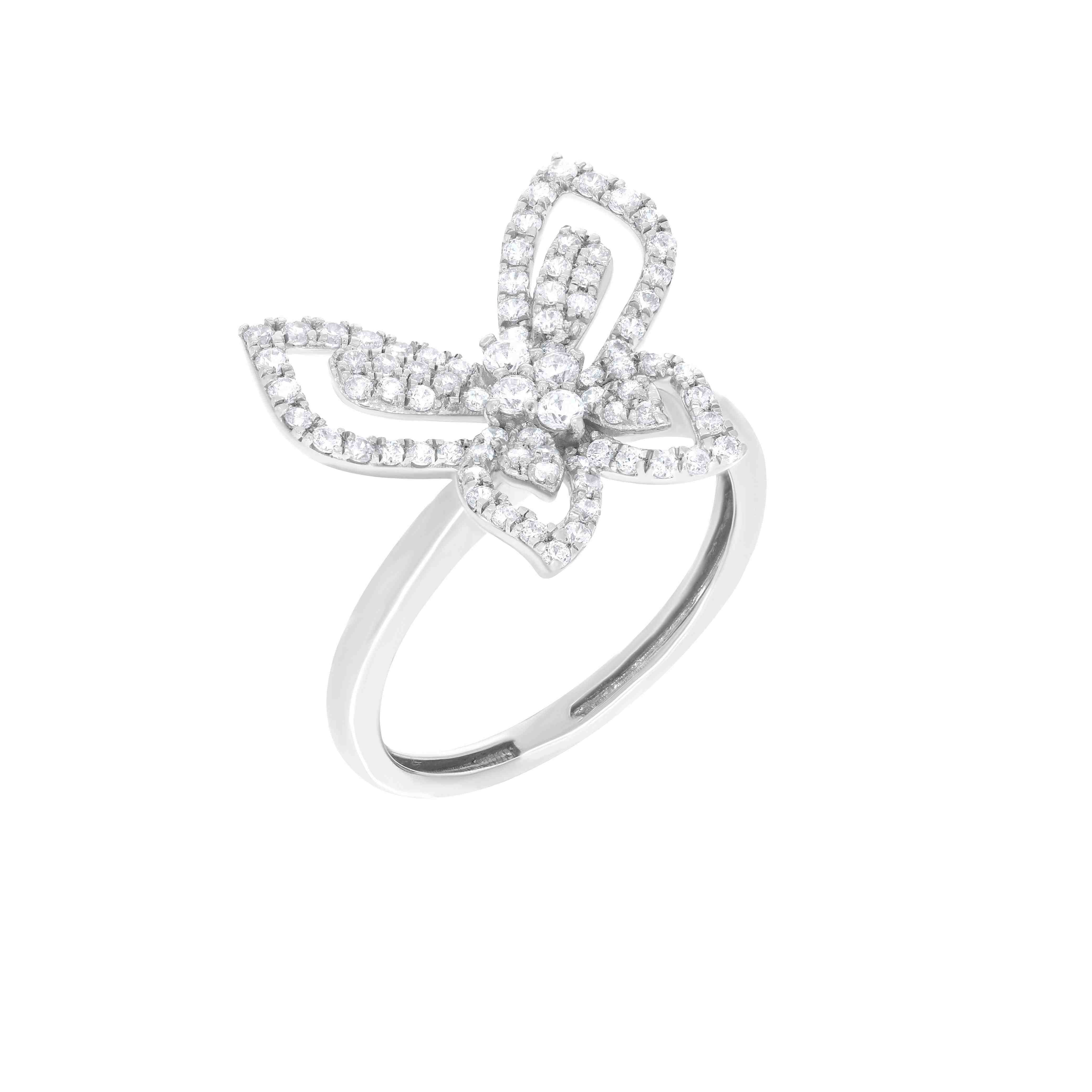 Graff Butterfly Silhouette Mini Ring LR12214A